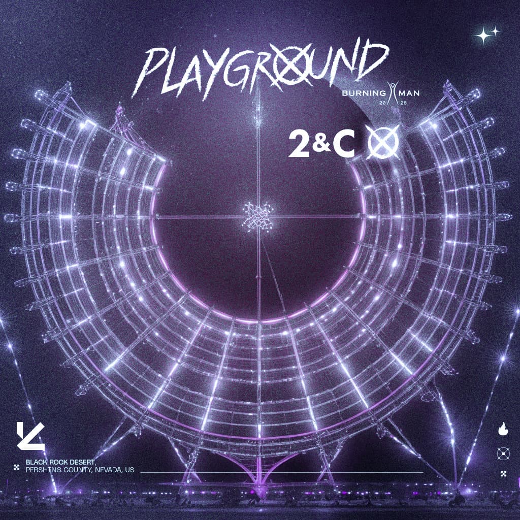 Playground at Burning Man 2026 — placed at 2 & C, Black Rock Desert, Pershing County, Nevada